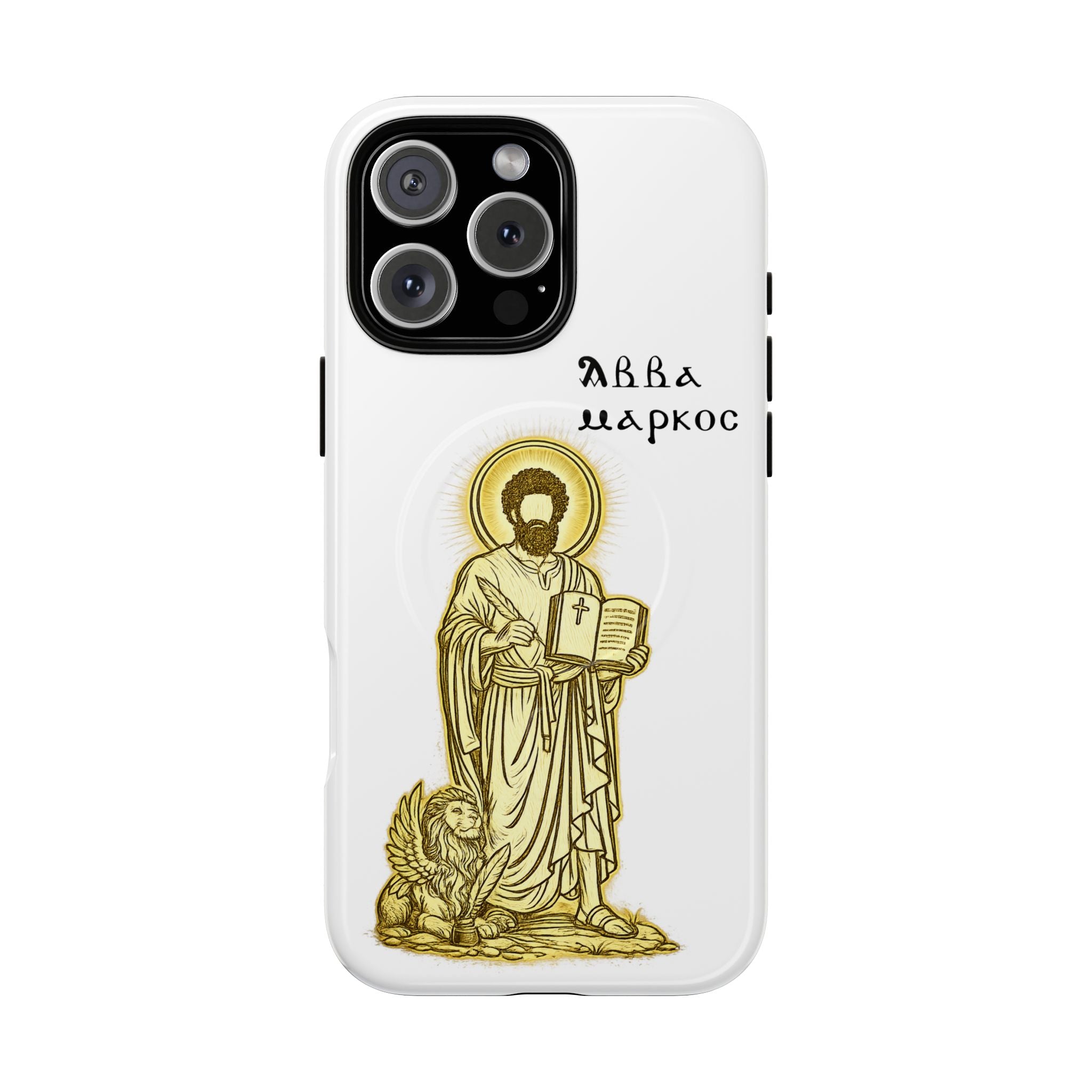 Saint Mark Icon Phone Case – Tough Magnetic Christian iPhone Cover