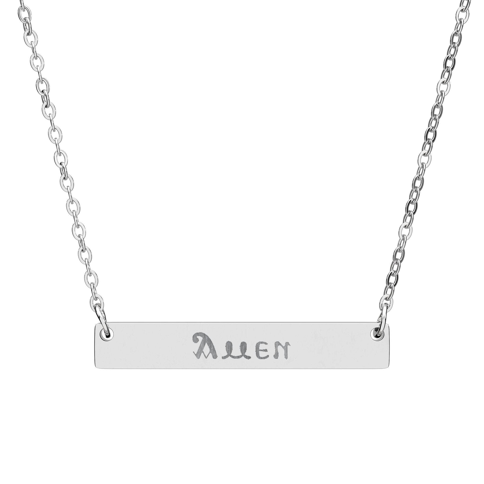 Engraved Bar Necklace – coptic amen