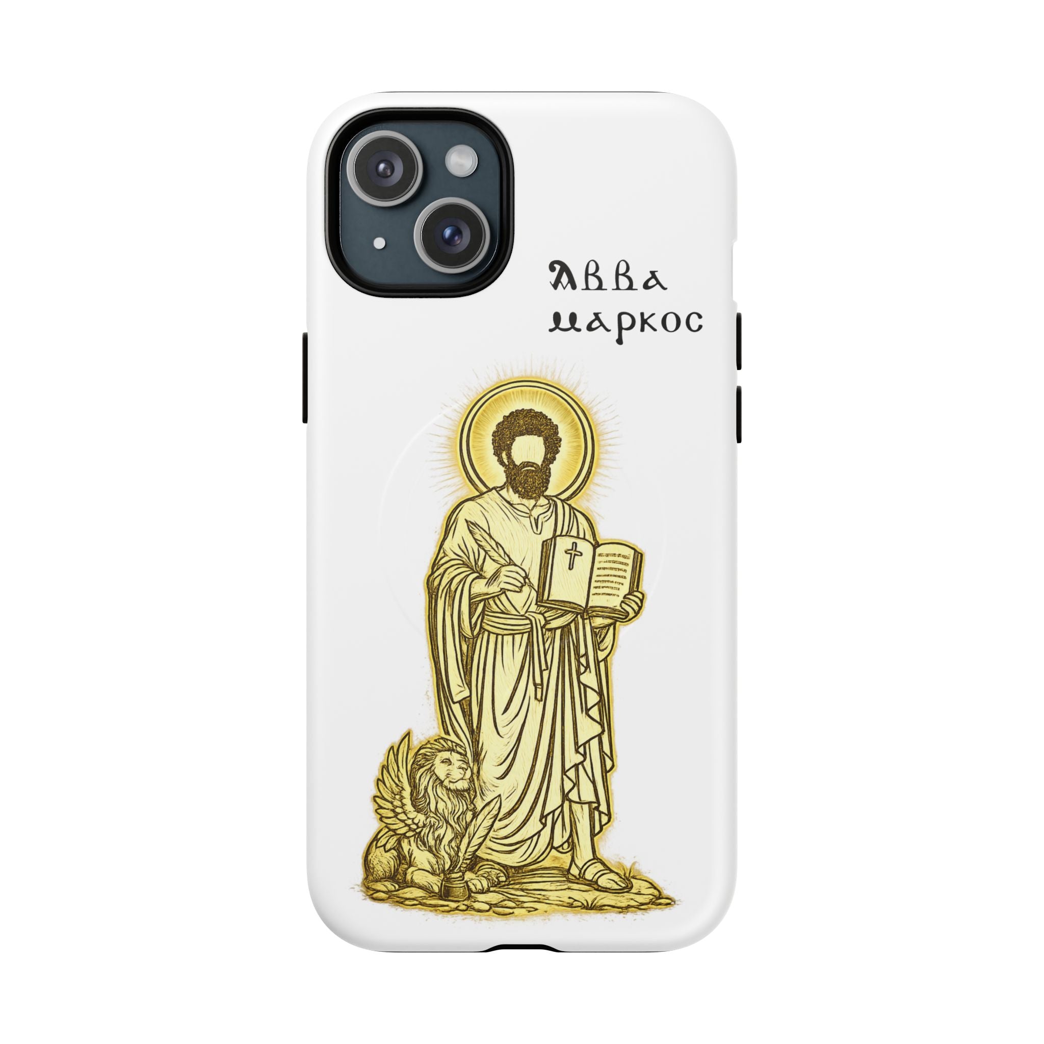 Saint Mark Icon Phone Case – Tough Magnetic Christian iPhone Cover