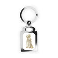 Saint catherine Rectangle Photo Keyring — Personalized Religious Photo Keychain