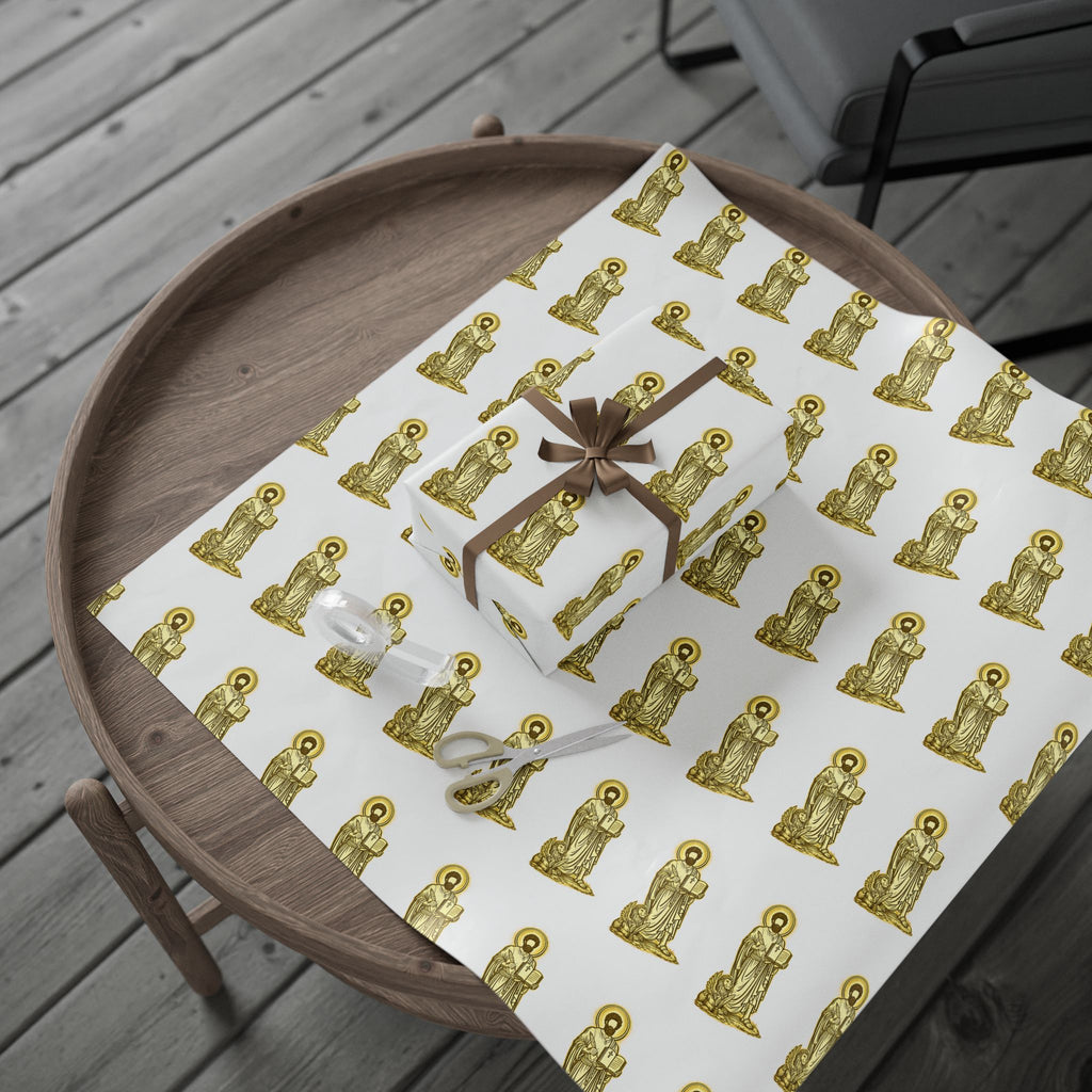 Gold Saint mark Wrapping Paper Roll —  Gift Wrap