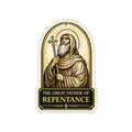 St Moses Prayer Sticker — "Go, sit in your cell, and your cell will teach you everything" Kiss-Cut Sticker