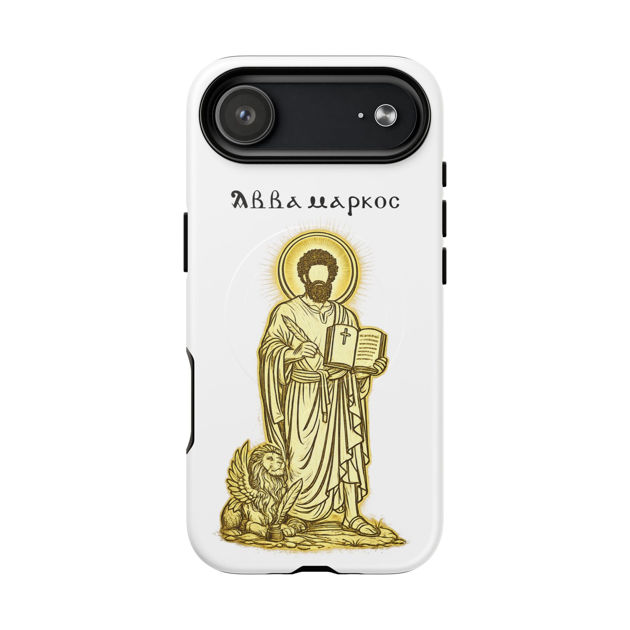 Saint Mark Icon Phone Case – Tough Magnetic Christian iPhone Cover