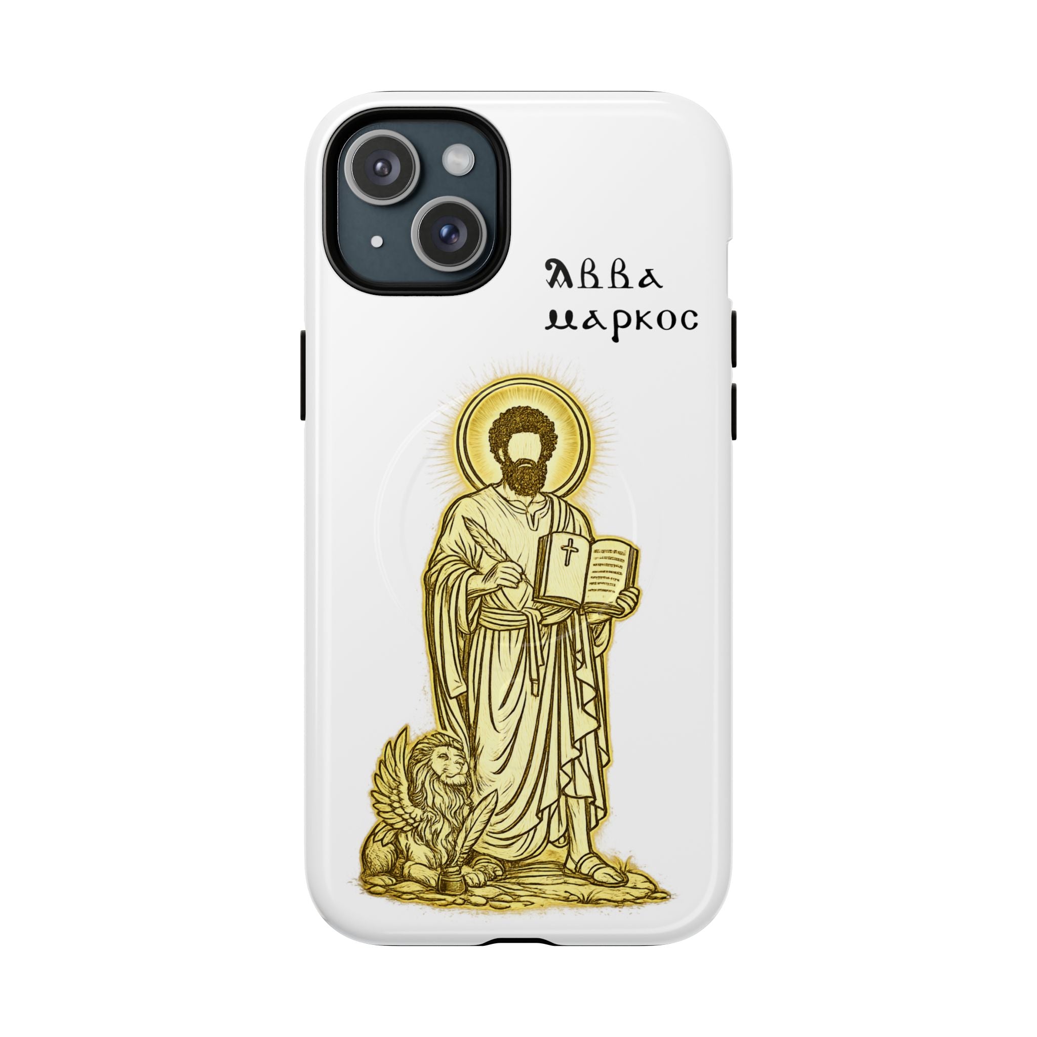 Saint Mark Icon Phone Case – Tough Magnetic Christian iPhone Cover