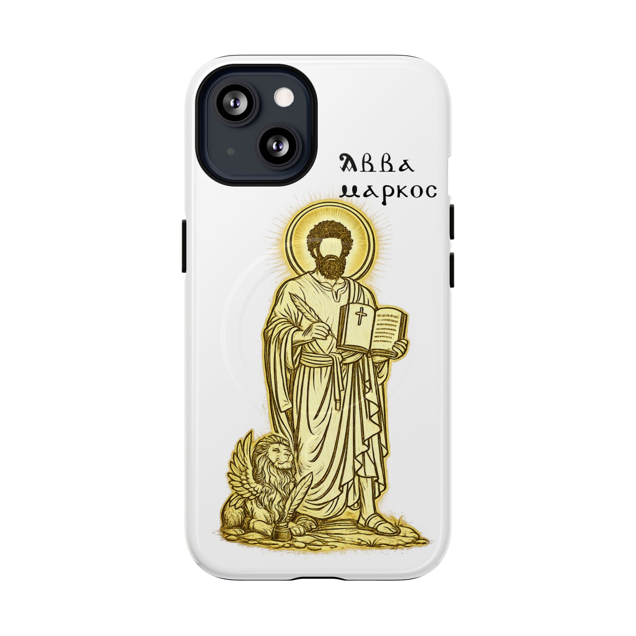Saint Mark Icon Phone Case – Tough Magnetic Christian iPhone Cover