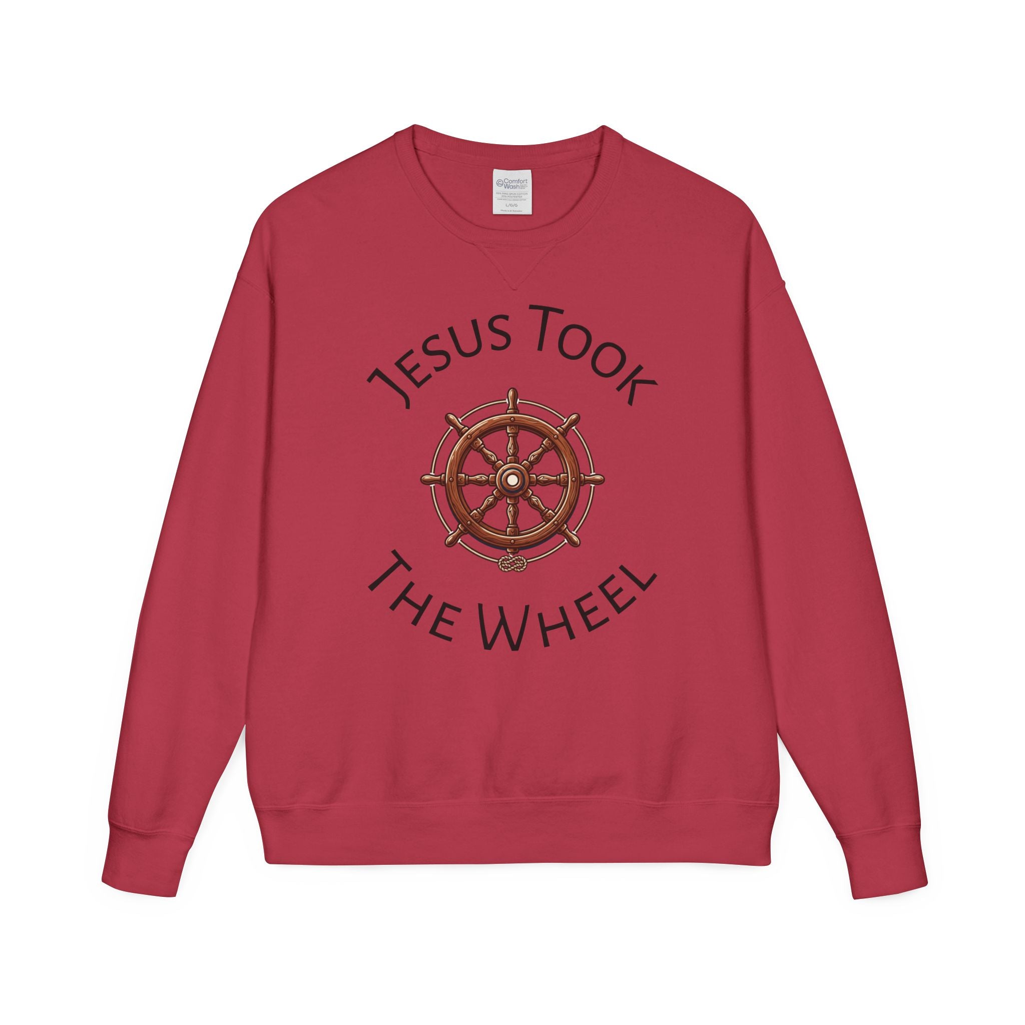 Jesus Took The Wheel Crewneck Sweatshirt