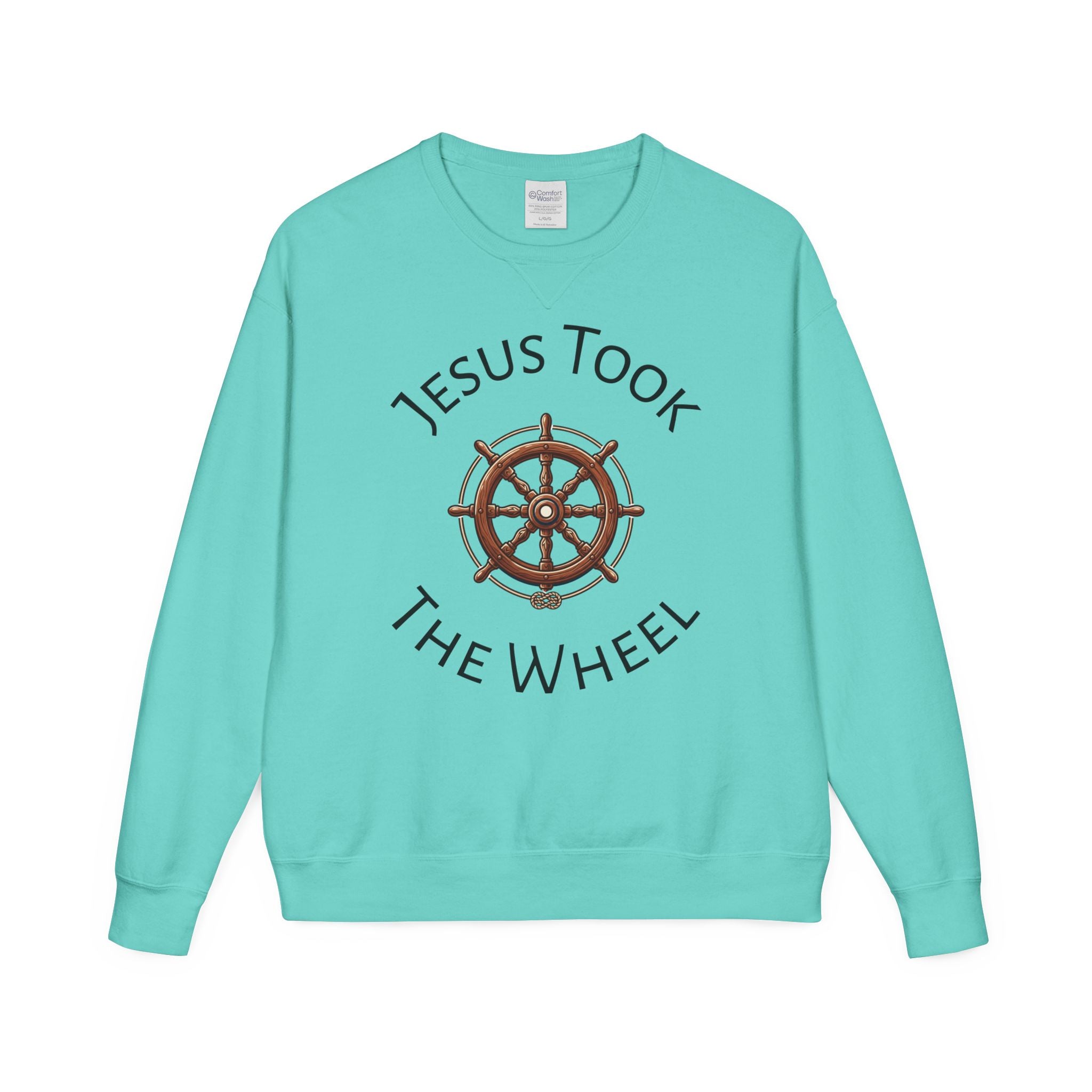 Jesus Took The Wheel Crewneck Sweatshirt