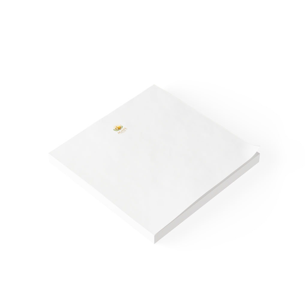 Minimal Agape Post-it Note Pad — Small Logo Sticky Notes for Office & Home