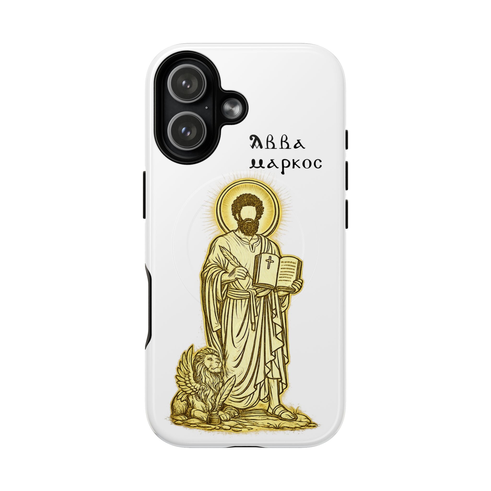 Saint Mark Icon Phone Case – Tough Magnetic Christian iPhone Cover