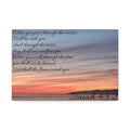 Isaiah 43:2 Sunset Canvas Wall Art — Inspirational Scripture Stretched Canvas