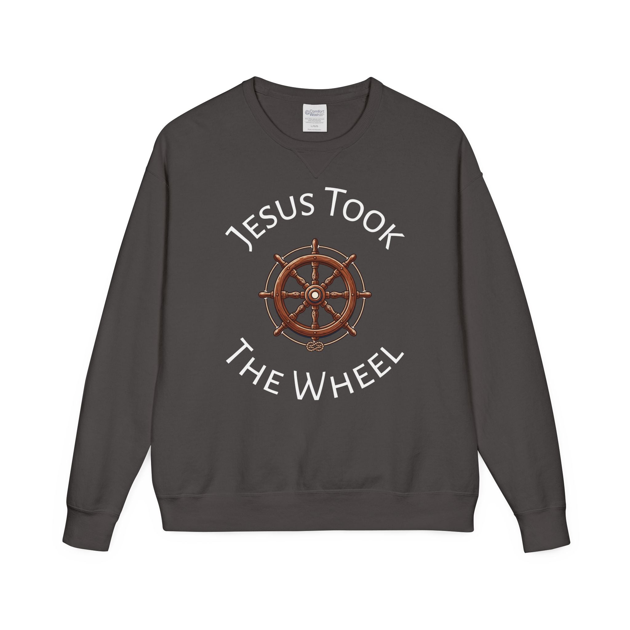 Jesus Took The Wheel Crewneck Sweatshirt